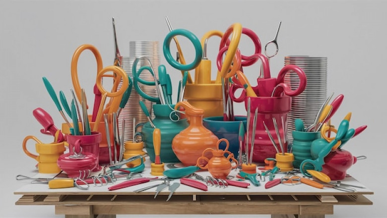 Transforming Used Household Supplies into Art